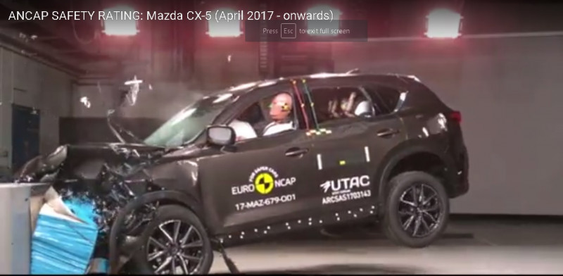  VÍDEO: Crash Test Mazda CX-5 2017